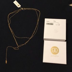 Gorjana Joplin Pre-layered lariat necklace.